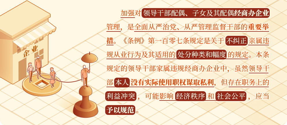 黨紀(jì)學(xué)習(xí)教育 | 對配偶、子女及其配偶違規(guī)從業(yè)行為，黨員干部應(yīng)當(dāng)予以糾正